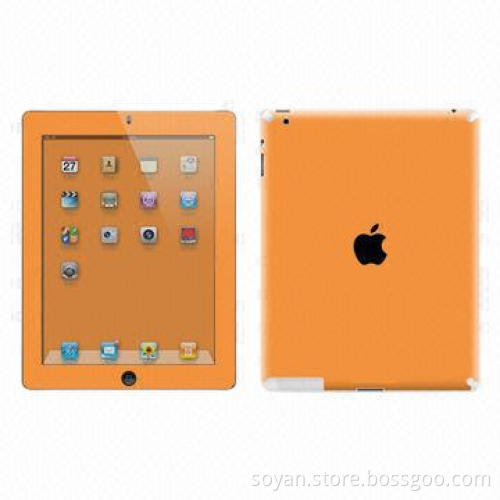 Front and Back Orange-colored Screen Protector for iPad, iPad Mini and Mobile Phones